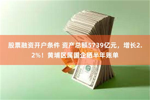 股票融资开户条件 资产总额5739亿元，增长2.2%！黄埔区