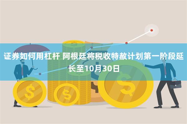 证券如何用杠杆 阿根廷将税收特赦计划第一阶段延长至10月30