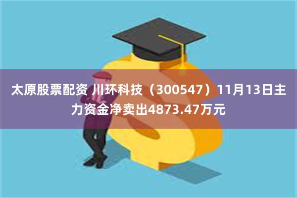 太原股票配资 川环科技（300547）11月13日主力资金净卖出4873.47万元