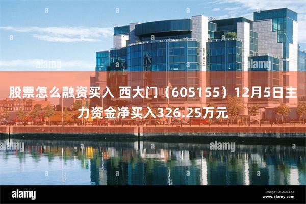 股票怎么融资买入 西大门（605155）12月5日主力资金净买入326.25万元