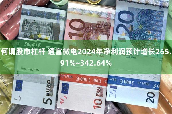 何谓股市杠杆 通富微电2024年净利润预计增长265.91%