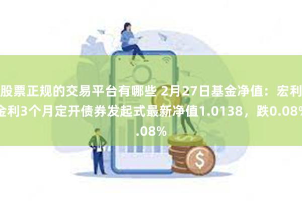 股票正规的交易平台有哪些 2月27日基金净值：宏利金利3个月