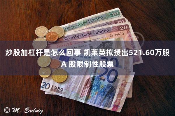 炒股加杠杆是怎么回事 凯莱英拟授出521.60万股A 股限制